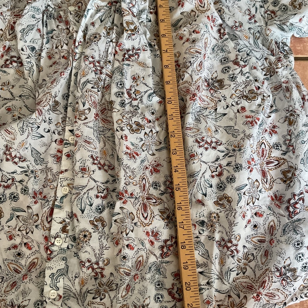 Sezane Flowy cotton blouse size EU36  very good condition - Picture 11 of 11